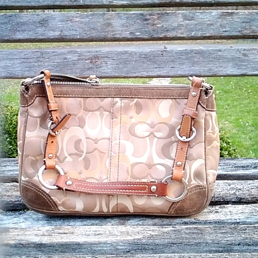 Coach Suede Trim Bag